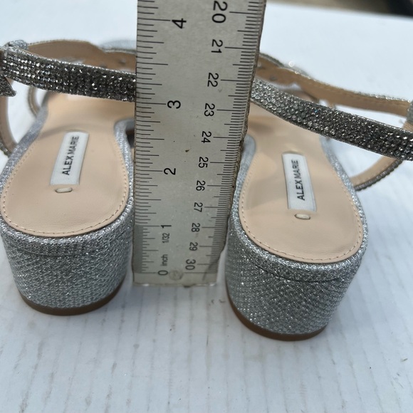 Alex Marie Glittering Silver‎ Sandals - Picture 3 of 4